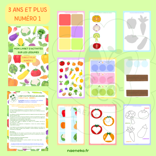 Livret d'Activités "Légumes" : 3 ans et plus – Image 2