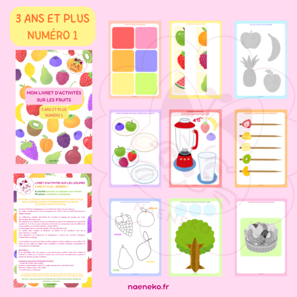 Livret d'Activités "Fruits" : 3 ans et plus – Image 2