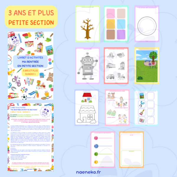 Livret d'Activités "Ma Rentrée en Petite Section" : 3 ans et plus – Image 2