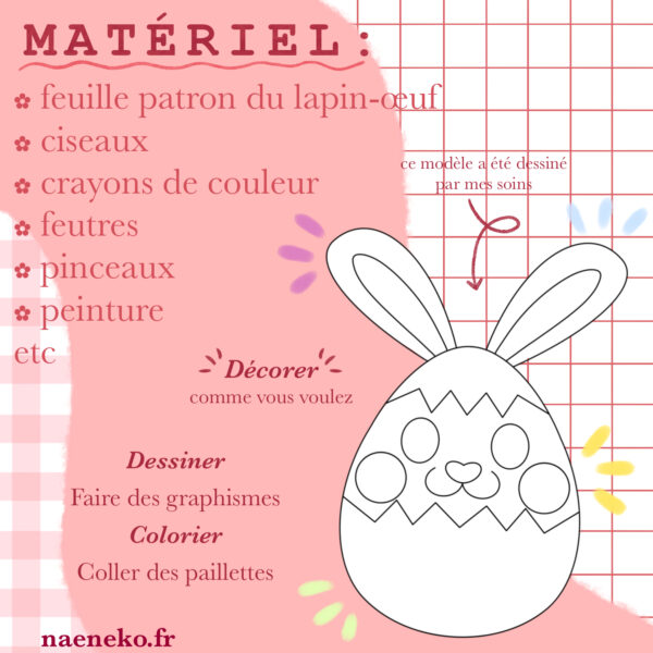 Coloriage Lapin/Oeuf - Pâques 🐰🥚 – Image 2