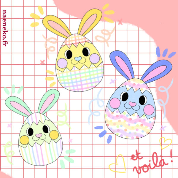 Coloriage Lapin/Oeuf - Pâques 🐰🥚 – Image 3