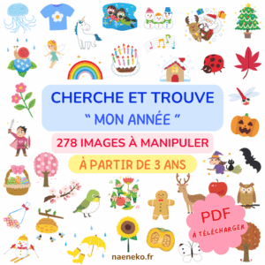 PDF - Livret Cherche et Trouve "Mon Année" 🍂❄️🌸☀️