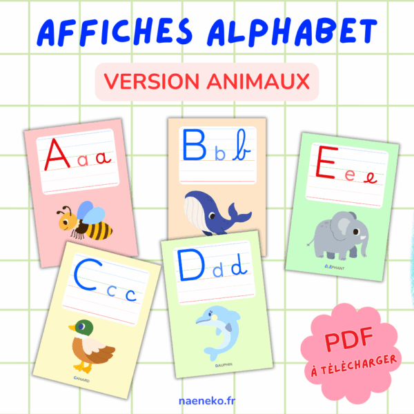 PDF - Affiches Alphabet Animaux 🔠🐝