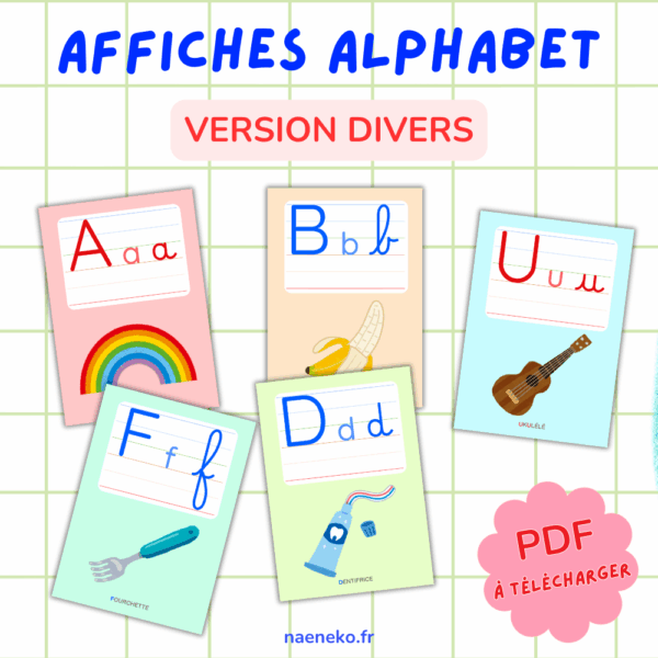 PDF - Affiches Alphabet Divers 🔠🌈