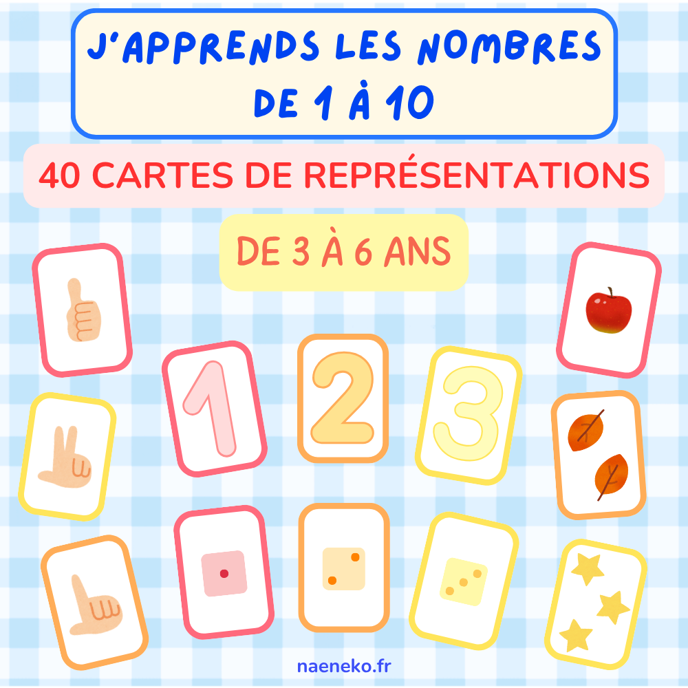 PDF - Cartes Nombres de 1 à 10 🔢