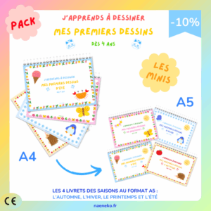 PACK - LES MINIS - Mes Premiers Dessins les 4 Saisons