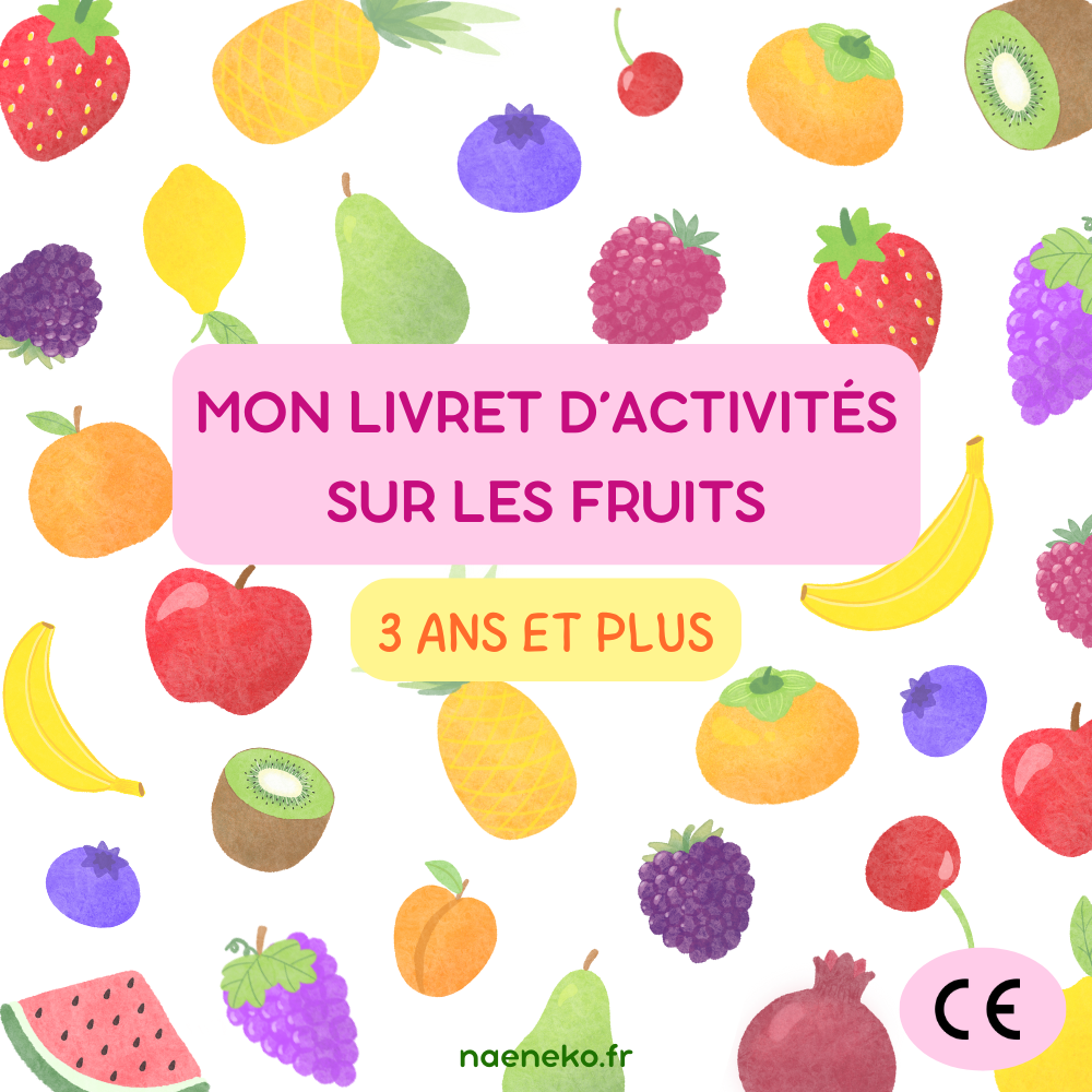 PDF - Livret d'Activités "Fruits" : 3 ans et plus 🍓🍌🍐
