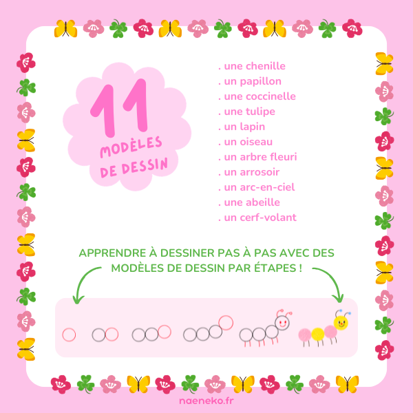 11 Cartes - Dessins GuidĂ©s Printemps đ·đ â Image 2