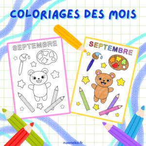 11 Coloriages Des Mois De l'Année🖍️