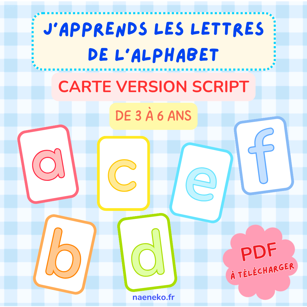 PDF - Cartes Lettres Script đ